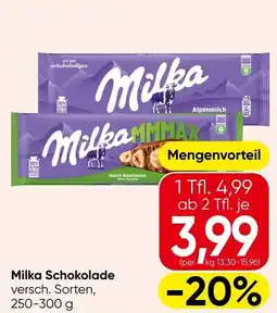 Spar Milka Schokolade Angebot
