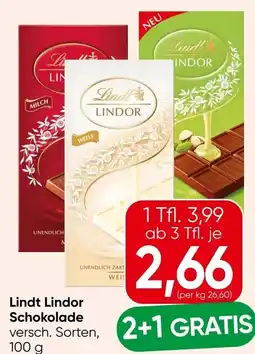 Spar Lindt Lindor Schokolade Angebot