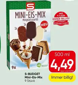 Spar S-BUDGET Mini-Eis-Mix 9 Stück Angebot