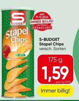 Spar S- BUDGET Stapel Chips Angebot