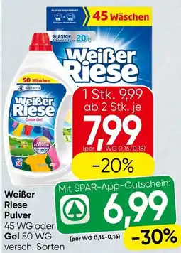 Spar Weißer Riese Pulver Angebot