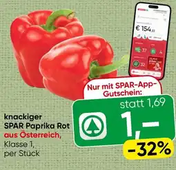 Spar knackiger SPAR Paprika Rot Angebot