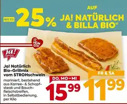 Billa Ja! Natürlich Bio-Grillmix vom STROHschwein Angebot