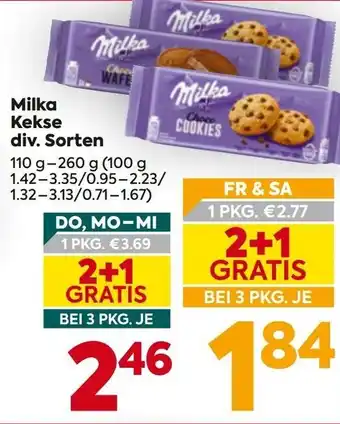 Billa Milka Kekse div. Sorten Angebot