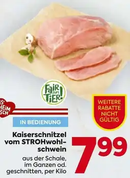Billa Kaiserschnitzel vom strohwohl- schwein Angebot