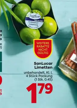 Billa SanLucar Limetten Angebot