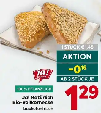 Billa Ja! Natürlich. Bio-Vollkornecke Angebot