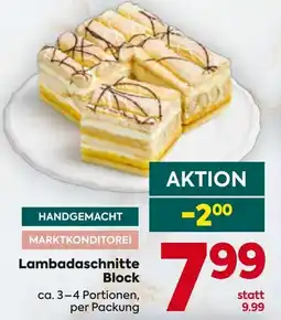 Billa Lambadaschnitte Block Angebot