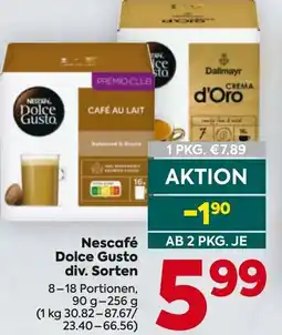 Billa Nescafé Dolce Gusto div. Sorten Angebot