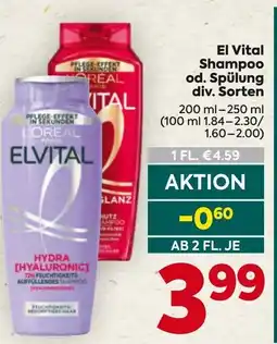 Billa El Vital Shampoo od. Spülung Angebot