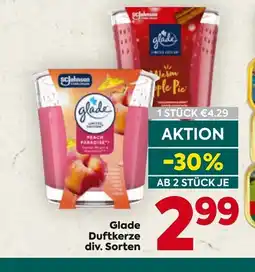 Billa Glade Duftkerze div. Sorten Angebot