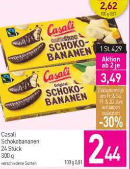 Sutterlüty Casali Schokobananen 24 Stück Angebot