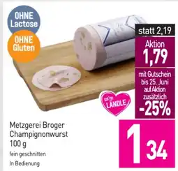 Sutterlüty Metzgerei Broger Champignonwurst Angebot
