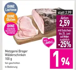 Sutterlüty Metzgerei Broger Wälderschinken Angebot