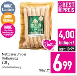 Sutterlüty Metzgerei Broger Grillwürstle Angebot