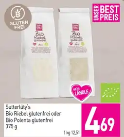 Sutterlüty Sutterlüty's Bio Riebel glutenfrei oder Bio Polenta glutenfrei Angebot