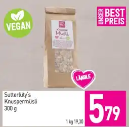Sutterlüty Sutterlüty's Knuspermüsli Angebot