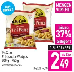 Sutterlüty McCain Frites oder Wedges Angebot