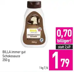 Sutterlüty BILLA immer gut Schokosauce Angebot