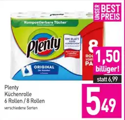 Sutterlüty Plenty Küchenrolle 6 Rollen / 8 Rollen Angebot