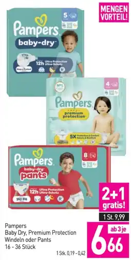 Sutterlüty Pampers Baby Dry, Premium Protection Windeln oder Pants Angebot