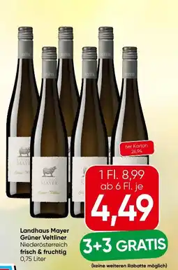 Eurospar Landhaus Mayer Grüner Veltliner Angebot