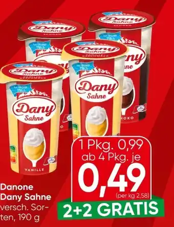 Eurospar Danone Dany Sahne Angebot
