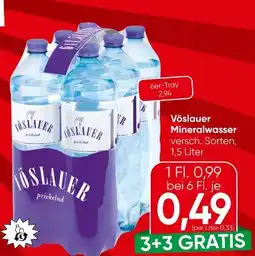 Eurospar Vöslauer Mineralwasser Angebot