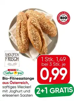 Eurospar Spar Natur pur Bio Fitnessstange Angebot