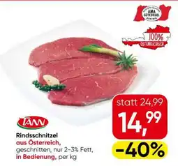 Eurospar RINDSSCHNITZEL Angebot