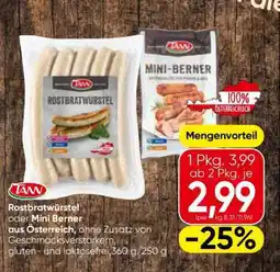 Eurospar Rostbratwürstel oder Mini Berner Angebot