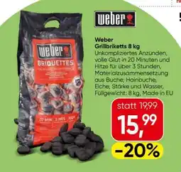Eurospar Weber Grillbriketts 8 kg Angebot