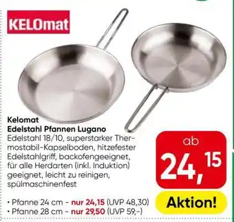 Eurospar Kelomat Edelstahl Pfannen Lugano Angebot