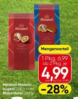 Eurospar Mirabell Mozartkugeln oder Mozarttaler Angebot