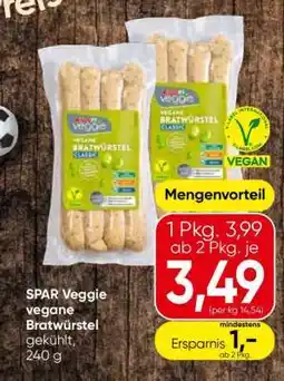 Eurospar SPAR Veggie vegane Bratwürstel Angebot