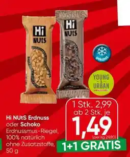 Eurospar Hi NuTS Erdnuss oder Schoko Angebot