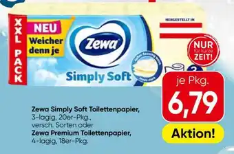 Eurospar Zewa Simply Soft Toilettenpapier Angebot