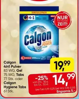 Eurospar Calgon 4in1 Pulver Angebot