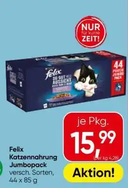 Eurospar Felix Katzennahrung Jumbopack Angebot