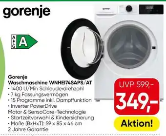 Eurospar Gorenje Waschmaschine WNHEI74SAPS/AT Angebot