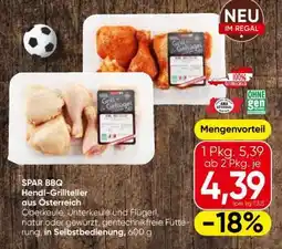 Eurospar SPAR BBQ Hendl-Grillteller aus Österreich Angebot
