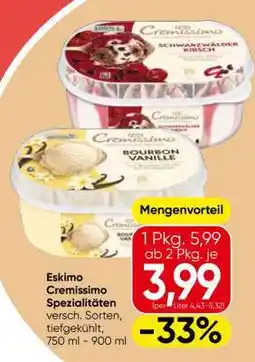 Eurospar Eskimo Cremissimo Spezialitäten Angebot