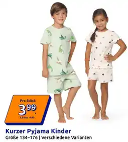 Action Kurzer Pyjama Kinder Angebot