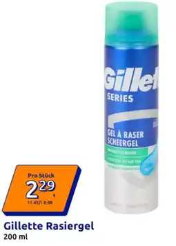 Action Gillette Rasiergel Angebot