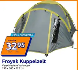 Action Froyak Kuppelzelt Angebot