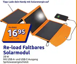 Action Re-load Faltbares Solarmodul Angebot