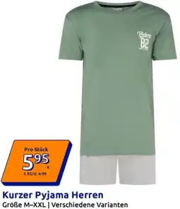 Action Kurzer Pyjama Herren Angebot