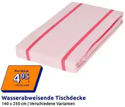 Action Wasserabweisende Tischdecke Angebot