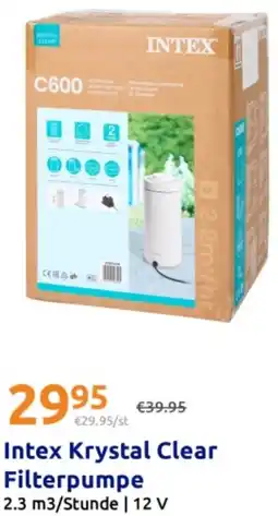 Action Intex Krystal Clear Filterpumpe Angebot