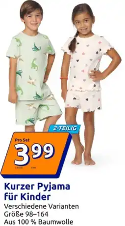 Action Kurzer pyjama für kinder Angebot